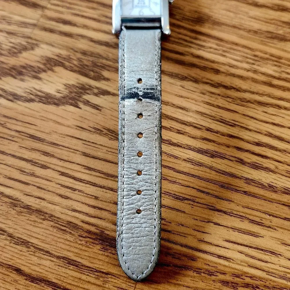 JUICY COUTURE G&P Silver And Leather Ladies Watch VINTAGE INSPIRED